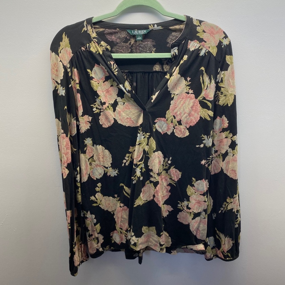 Ralph Lauren floral long sleeve top